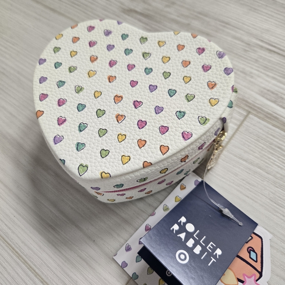 Roller Rabbit x Target | Disco Hearts Wave Heart Shaped Jewelry Box